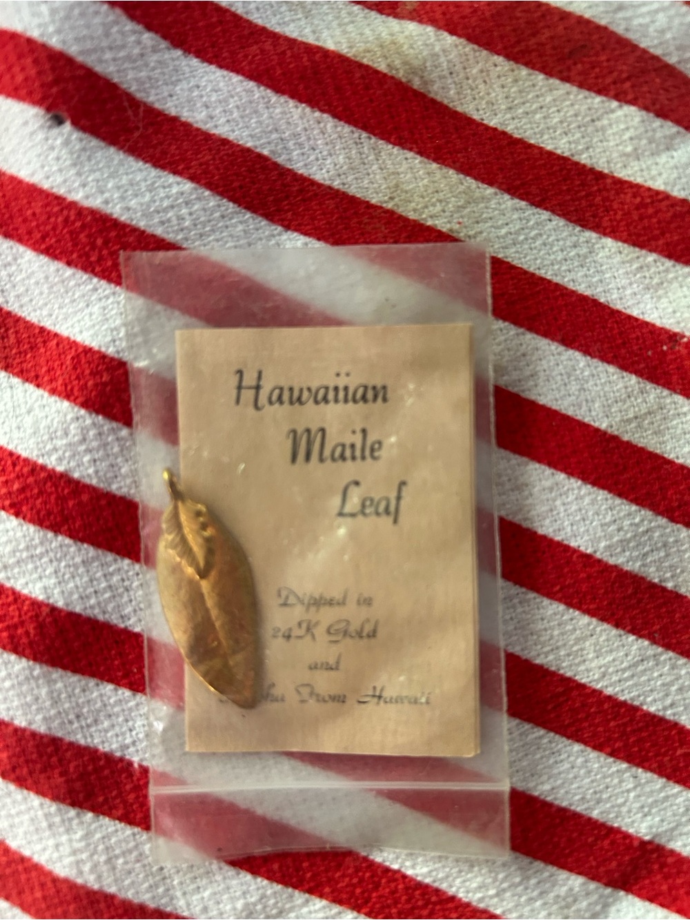 24K Gold-Dipped Pendant - Gold